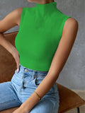 Blusa Canelada Gola Alta