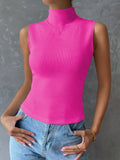 Blusa Canelada Gola Alta