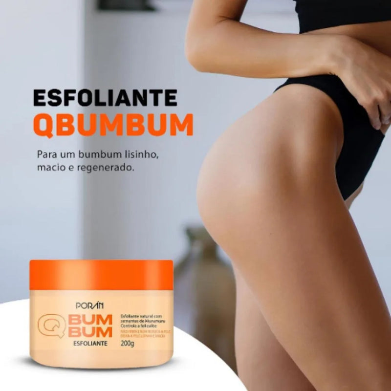 Esfoliante Corporal Vegano Q Bum Bum – Pele Renovada e Toque Aveludado
