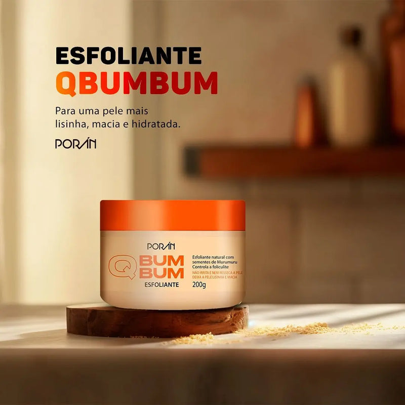 Esfoliante Corporal Vegano Q Bum Bum – Pele Renovada e Toque Aveludado