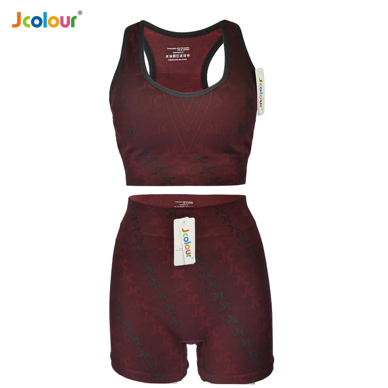 Conjunto PowerFit 2 em 1 – Top + Shorts Legging para Treinos com Estilo