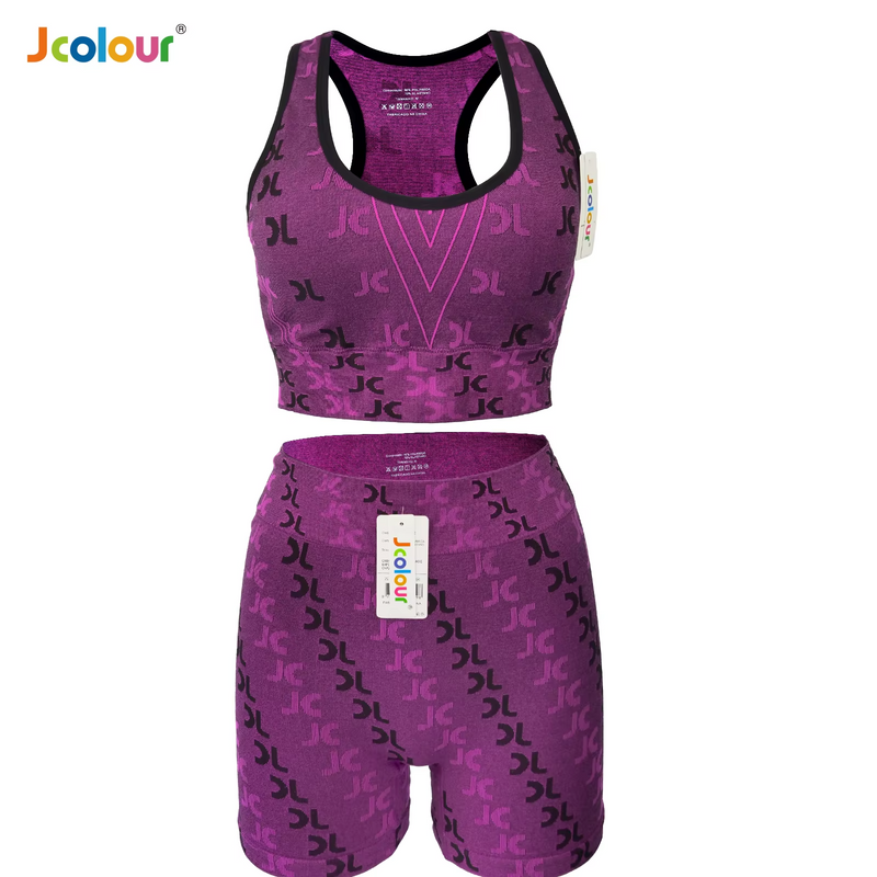 Conjunto PowerFit 2 em 1 – Top + Shorts Legging para Treinos com Estilo